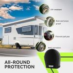 RVMATE RV Tire Covers, Wheel Cover (4 Pack) Fits 27"-29" Diameter Tires, Waterproof Anti-UV Black Tire Covers RV Accessories for Truck/Trailer/Car