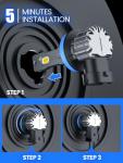 FTEVAR H11/H8/H9 LED Bulb, 30000LM 6000K Cool White Fanless 1:1 Mini Size, Plug and Play, Pack of 2