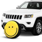 Smiley Face Tire Cover Weatherproof Dustproof Wheel Spare Tire Cover Wheel Protectors Universal Fit for Rv Trailer SUV Truck Camper 14 Inch