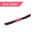 Rear Bumper Guard Protector for Car, Universal Black Rubber Scratch-Resistant Non-Slip Trunk Door Protector for Most Cars, Car Exterior Accessories (Black/Red)