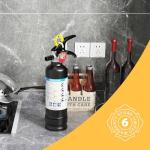 Ougist ABC Dry Powder Fire Extinguisher, 2.5 lb – 1-A:10-B:C Rated, Fire Extinguisher for Home, Kitchen, Office & Vehicle, Fire Extinguisher with Easy-Grip Handle & Quick Release, Model FF1KG,Black