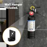 Ougist ABC Dry Powder Fire Extinguisher, 2.5 lb – 1-A:10-B:C Rated, Fire Extinguisher for Home, Kitchen, Office & Vehicle, Fire Extinguisher with Easy-Grip Handle & Quick Release, Model FF1KG,Black