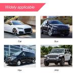 Rear Bumper Guard Protector for Car, Universal Black Rubber Scratch-Resistant Non-Slip Trunk Door Protector for Most Cars, Car Exterior Accessories (Black/Red)