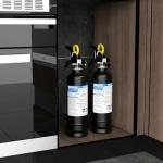 Ougist ABC Dry Powder Fire Extinguisher, 2.5 lb – 1-A:10-B:C Rated, Fire Extinguisher for Home, Kitchen, Office & Vehicle, Fire Extinguisher with Easy-Grip Handle & Quick Release, Model FF1KG,Black