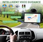 GPS Navigator for Car Truck RV - Navigation System, 2025 America/Canada/MX Maps Free Lifetime Update, Voice Guidance, Speed and Red Light Warning, 7 Inch Touchscreen Vehicle GPS para carros Trucker