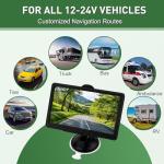 GPS Navigator for Car Truck RV - Navigation System, 2025 America/Canada/MX Maps Free Lifetime Update, Voice Guidance, Speed and Red Light Warning, 7 Inch Touchscreen Vehicle GPS para carros Trucker