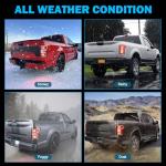 BeamTrack Tail Lights Assembly Compatible with 2018 2019 2020 Ford F-150 Right Passenger Side Rear Light Brake Lamp Taillight with Bulb and Harness Replace JL3Z13404H