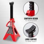 BIG RED 2 Ton Steel Car Jack Stands, Fit for Automotive Cars, Sedans, 2 Pack