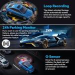 1080P Dash Cam Front and Inside,Dashcams for Cars with IR Night Vision Loop Recording G-Sensor 24Hr Parking Traffic Recorder(1080P)
