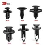Nilight 200PCS Car Retainer Clips 6mm 7mm 8mm 9mm 10mm Expansion Screws Replacement Kit Bumper Push Rivet Clips for GM Ford Toyota Honda Chrysler Nissan
