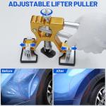 Car Dent Puller Kit, 53Pcs Paintless Dent Removal Kit with Adjustable Bridge Puller & Golden Lifter, Dent Repair Kit for Car Hail Damage Large & Small Dent, Refrigerator Door Dent DIY Removal