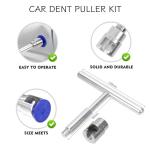KUQUTIDY 18 Pcs Car Dent Puller Kit, Small Dent Remover Tool for Car, Damage-Free Paintless Body Dent Repair Removal Tools with T Slide Puller and 18 Suction Cups of Different SPEC for Car