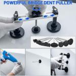 Car Dent Puller Kit, 53Pcs Paintless Dent Removal Kit with Adjustable Bridge Puller & Golden Lifter, Dent Repair Kit for Car Hail Damage Large & Small Dent, Refrigerator Door Dent DIY Removal