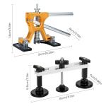 Car Dent Puller Kit, 53Pcs Paintless Dent Removal Kit with Adjustable Bridge Puller & Golden Lifter, Dent Repair Kit for Car Hail Damage Large & Small Dent, Refrigerator Door Dent DIY Removal