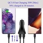 USB Car Charger Adapter, QC 3.0 Fast Car Phone Charger, 4-Port Multi 9.6 Amp Cigarette Lighter Adapter Compatible with iPhone 16/15/14/13/12 Pro Max, Samsung Galaxy S22 Note20, LG, Pixel.
