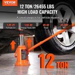 VEVOR Hydraulic Bottle Jack, 12 Ton/24000 lbs All Welded Car Hydraulic Jack, Features 7.5-14 in Lifting Range & 3-Section Long Handle, for Pickup Truck, Truck, RV, Auto Repair Industrial Engineering