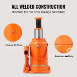 VEVOR Hydraulic Bottle Jack, 12 Ton/24000 lbs All Welded Car Hydraulic Jack, Features 7.5-14 in Lifting Range & 3-Section Long Handle, for Pickup Truck, Truck, RV, Auto Repair Industrial Engineering