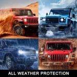 MJBYMAT Floor Mats for 2015-2020 Chevy Chevrolet Suburban/GMC Yukon XL 7 Seats (2nd Row Bucket Seats) with Trunk Mat & Backrest Mat,TPE All Weather Protection Custom Fit Car Accessories Full Set