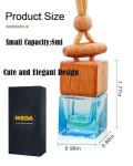 ikeda fragrance Car Air Freshener 8ml Automotive Scents | 45-Days Long-Lasting Keep Fragrance | Automobile Hanging Diffuser Bottles | Remove Auto Odor for Men Home Deodorizer (1pcs,New Car)