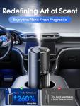 Ceeniu Smart Car Air Fresheners, New Smell Experience By Ultrasonic mist, Auto On/Off, Powerful Built-in Battery, Natural Fragrance, Adjustable Car freshener, Cologne Scent