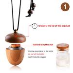 RoyAroma Wooden Acorn Essential Oil Car Diffuser Air Freshener Hang Decoration Brown