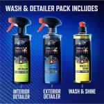 Armor All Podium Series 3-Piece Car Wash & Detail Kit Developed With Oracle Red Bull Racing, Includes Hybrid Ceramic Wash & Shine, Exterior Detailer Spray, and Interior Detailer Spray, 16 fl oz Each