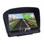 GPS Navigator for Car Truck RV, Latest 2025 Map, 7 inch Touch Screen Real Voice Spoken Turn-by-Turn Direction Reminding Navigation System for Cars, Vehicle GPS with Speed and Red Light Warning