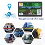 GPS Navigator for Car Truck RV, Latest 2025 Map, 7 inch Touch Screen Real Voice Spoken Turn-by-Turn Direction Reminding Navigation System for Cars, Vehicle GPS with Speed and Red Light Warning