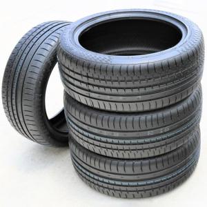 Set of 4 (FOUR) Accelera Phi All-Season Passenger Car High Performance Radial Tires-245/45R17 245/45ZR17 245/45/17 245/45-17 99W Load Range XL 4-Ply BSW Black Side Wall UTQG 400AA