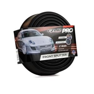 EZ Lip Front Splitter PRO – Universal Fit 2-inch Lip Spoiler, Car Accessory to Protect and Customize Your Ride, Black