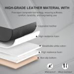 BOPUOVRE Car Seat Cover for Luxury & Comfort - PU Leather, Anti-Slip, Full Wrap Protection with Storage Pocket for Bottom Cushion - Universal Fit for 95% of Vehicles (Black,1 Piece)