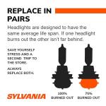 SYLVANIA 9005 SilverStar Ultra High Performance Halogen Headlight Bulb, (Contains 2 Bulbs)
