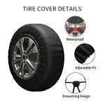 Spare Tire Cover Raccoon Wheel Tire Cover Waterproof Sun Protection Universal Fit for Trailers Rv SUV Truck Camper Travel 15 Inch