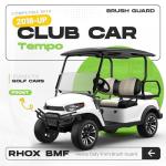 KUAFU Brush Guard Compatible with 2018-UP Club Car Tempo RHOX BMF Golf Cart Front Bumper Guard Heavy Duty Powder Coat Steel