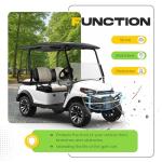 KUAFU Brush Guard Compatible with 2018-UP Club Car Tempo RHOX BMF Golf Cart Front Bumper Guard Heavy Duty Powder Coat Steel