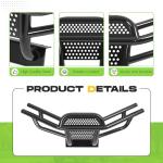 KUAFU Brush Guard Compatible with 2018-UP Club Car Tempo RHOX BMF Golf Cart Front Bumper Guard Heavy Duty Powder Coat Steel