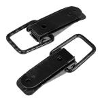 X AUTOHAUX Universal Car Bumper Security Hook Lock Clips Quick Release Hook Clips for Car Trunk Quick Release Fasteners for Trunk Bumpers Fenders Carbon Fiber Pattern 105x33mm 2pcs