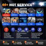 Autel Scanner MaxiCOM MK900BT, 2025 MK900-BT V2.0 Bidirectional Diagnostic Tool, 8in Up of MK900 MX900 MK808S MK808BT MX808S MK808Z, 3000+ Active Tests, 40+ Service, CAN-FD&DOIP, All System, FCA 11 OS