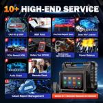 Autel Scanner MaxiCOM MK900BT, 2025 MK900-BT V2.0 Bidirectional Diagnostic Tool, 8in Up of MK900 MX900 MK808S MK808BT MX808S MK808Z, 3000+ Active Tests, 40+ Service, CAN-FD&DOIP, All System, FCA 11 OS