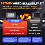 Autel Scanner MaxiCOM MK900BT, 2025 MK900-BT V2.0 Bidirectional Diagnostic Tool, 8in Up of MK900 MX900 MK808S MK808BT MX808S MK808Z, 3000+ Active Tests, 40+ Service, CAN-FD&DOIP, All System, FCA 11 OS