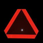 (2 Pack) Slow Moving Vehicle Triangle Safety Sign, Aluminum 14"x16" Engineering Grade Reflective Golf Cart Accessories, Up to 7 Years Outdoor (Orange)