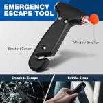 UOTT First Aid Kit for Car – Vehicle Emergency Kit with Detachable Modules, Window Breaker, Splint, Reflective Vest – for Travel, Commute & Roadside Emergencies, Compact Blue Bag