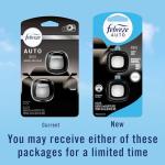 Febreze AUTO Air Freshener, Odor-Fighting Automotive Vent Clip, Noir Scent, 8 Count