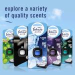 Febreze AUTO Air Freshener, Odor-Fighting Automotive Vent Clip, Noir Scent, 8 Count