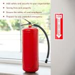 3 Pack Fire Extinguisher Sign, Aluminum Fire Extinguisher Signs with Six Expansion Tubes and Screws for Home Business, Fire Extinguisher Sticker Durable Waterproof and UV Protected Indoor & Outdoor