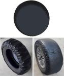 Aolowewin Black Spare Tire Cover, Spare Wheel Cover, for Honda CR-V, Buick Toyota Ford Mazda KIA Car SUVs, Spare Tyre Cover Protector (S: 205/70R15, 215/65R16)
