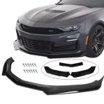 MUTUSAISI Front Bumper Lip Splitter Spoiler Compatible with 2016-2024 Chevy Camaro SS/ 2019-2024 LT LS RS, Air Chin Body Kit Accessories (Gloss Black)