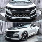 MUTUSAISI Front Bumper Lip Splitter Spoiler Compatible with 2016-2024 Chevy Camaro SS/ 2019-2024 LT LS RS, Air Chin Body Kit Accessories (Gloss Black)