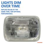 SYLVANIA H6054 SilverStar High Performance Halogen Sealed Beam Headlight 142x200, (Contains 1 Bulb), White, H6054ST.BX