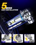 AUTOONE 9005 Bulbs, 700% Brighter 24000 Lumens 6500K HB3 Bulbs